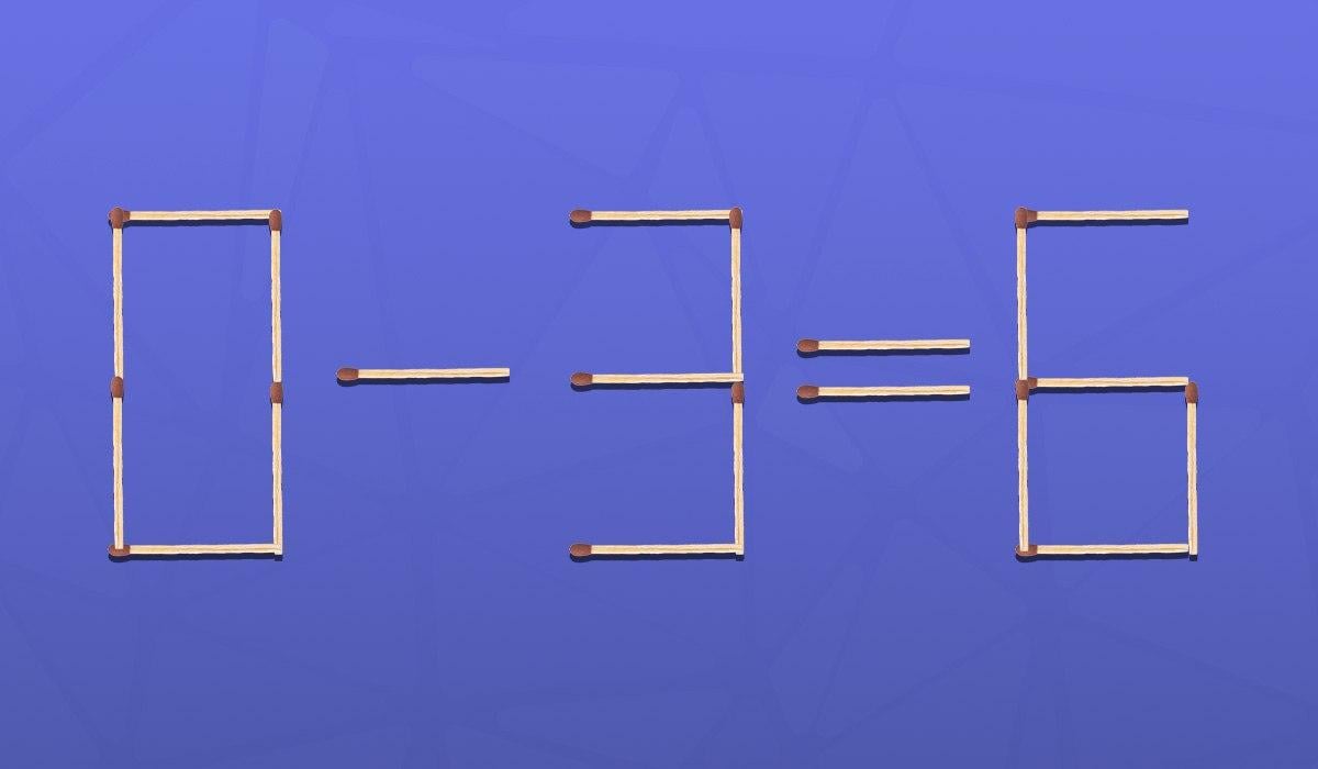 Solo un genio può risolvere un puzzle di fiammiferi in 9 secondi.