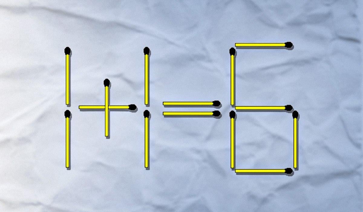 Un fiammifero va buttato e l'altro riordinato: un difficile test del QI