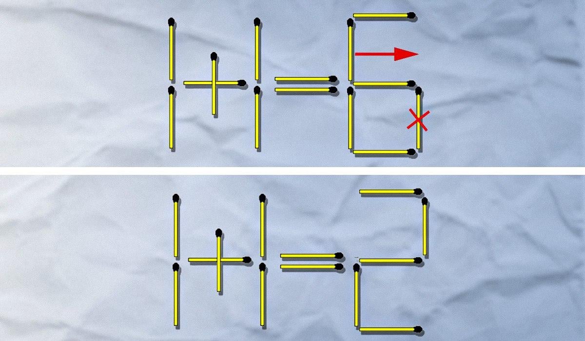 Un fiammifero va buttato via e l'altro riordinato: un impegnativo test del QI