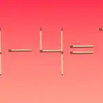 Rompicapo matematico: bisogna trascinare un solo fiammifero